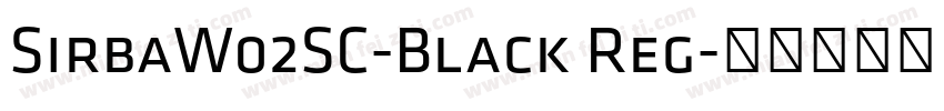 SirbaW02SC-Black Reg字体转换